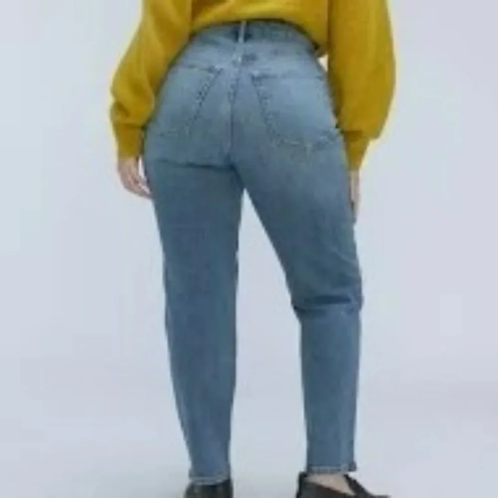 Everlane The Curvy Cheeky Jeans 31 Regular Blue Denim Organic Cotton High Rise